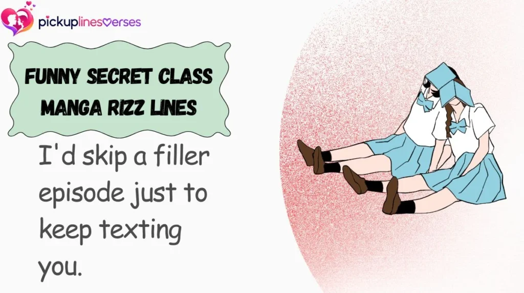 Funny Secret Class Manga Rizz Lines