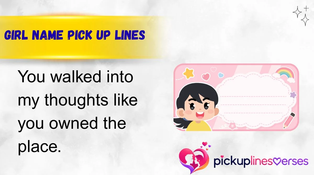 Girl Name Pick Up Lines