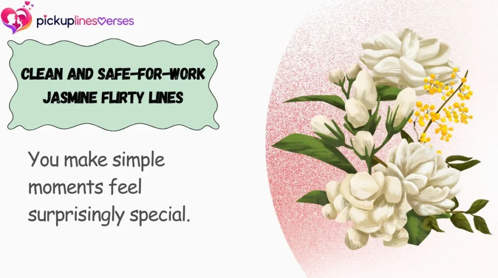 Clean and Safe-for-Work Jasmine Flirty Lines