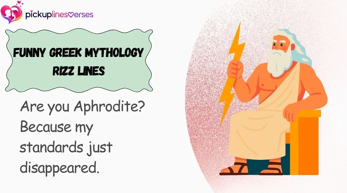 Funny Greek Mythology Rizz Lines
