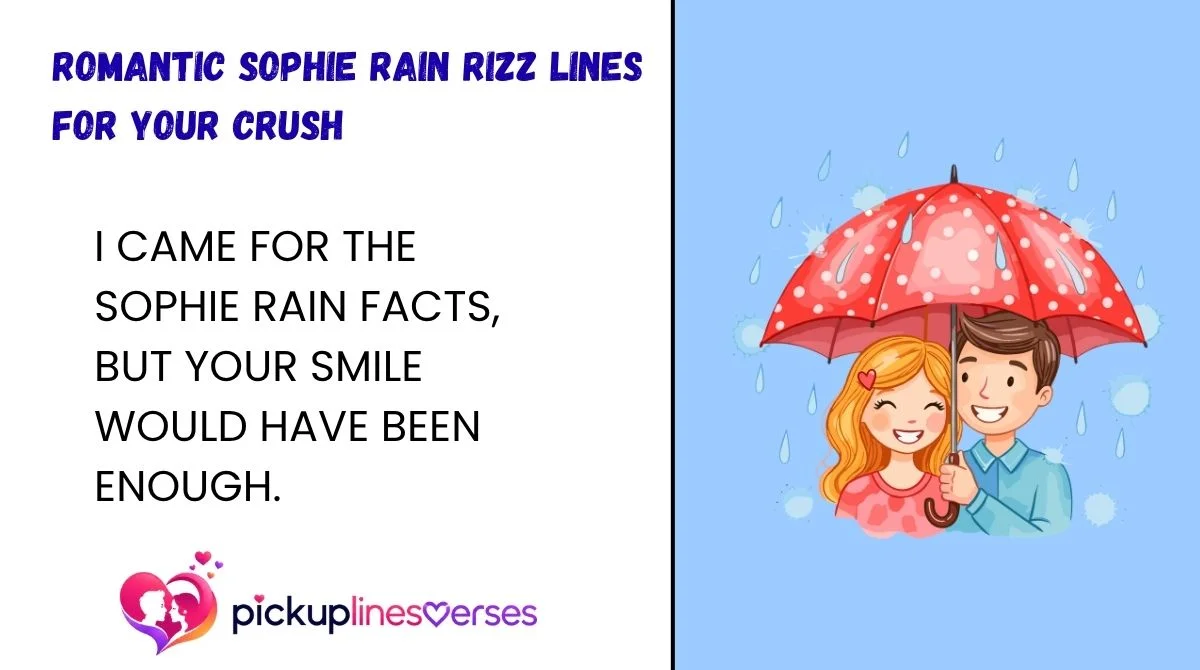 Romantic Sophie Rain Rizz Lines for Your Crush