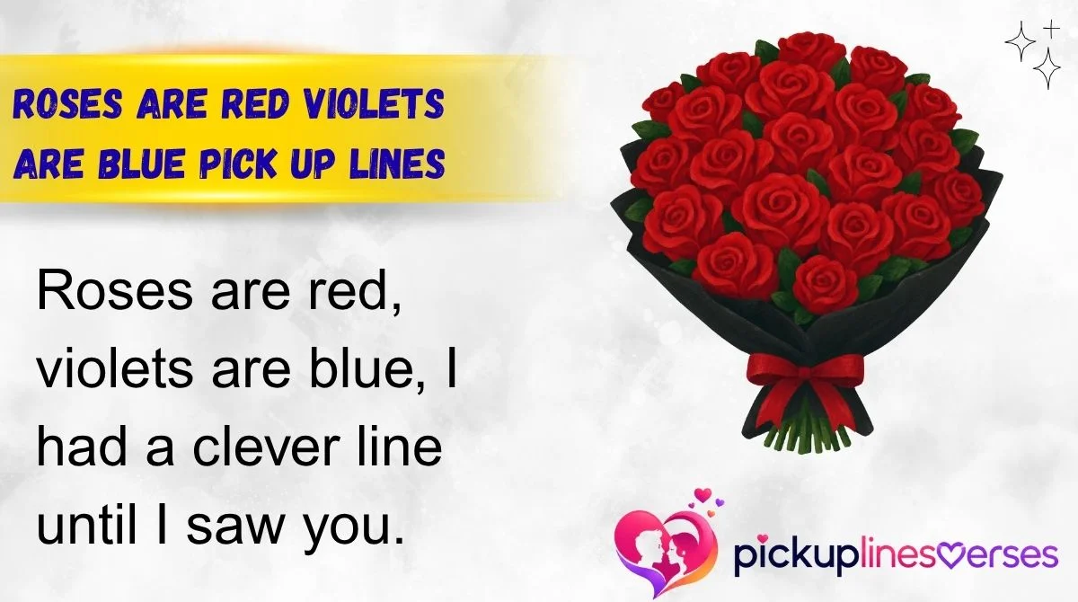Roses Are Red Violets Are Blue Pick Up Lines