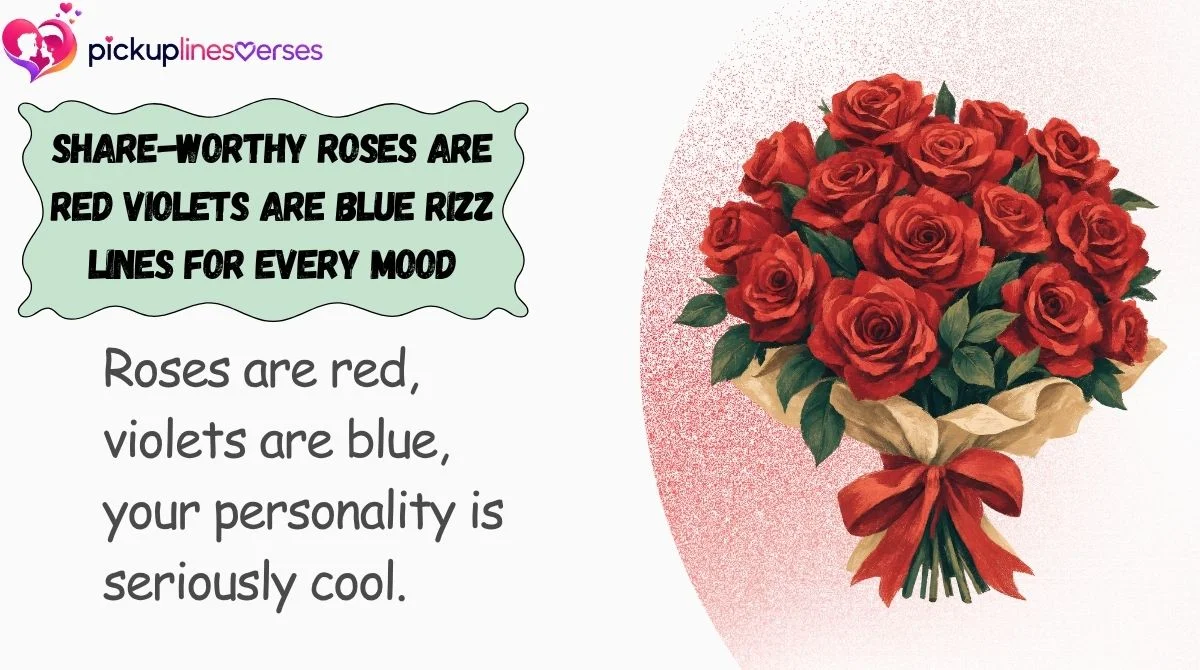 Share-Worthy Roses Are Red Violets Are Blue Rizz Lines for Every Mood