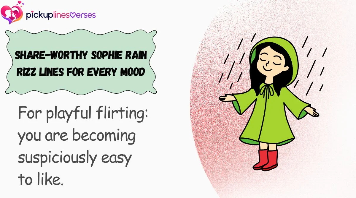 Share-Worthy Sophie Rain Rizz Lines for Every Mood