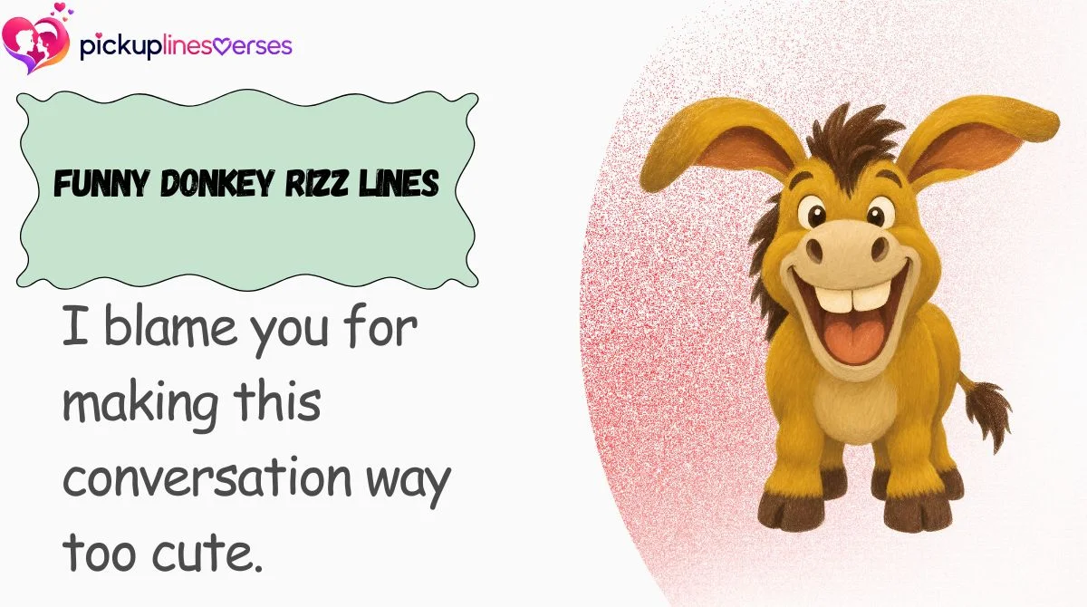 Funny Donkey Rizz Lines