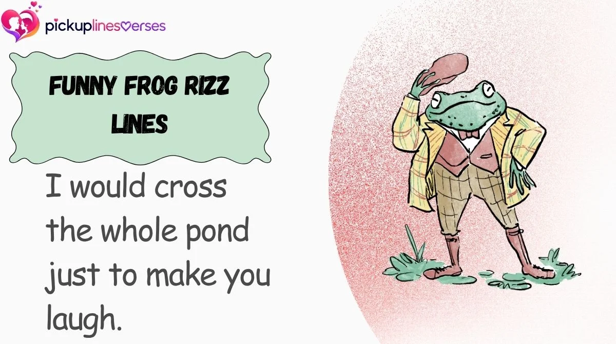 Funny Frog Rizz Lines