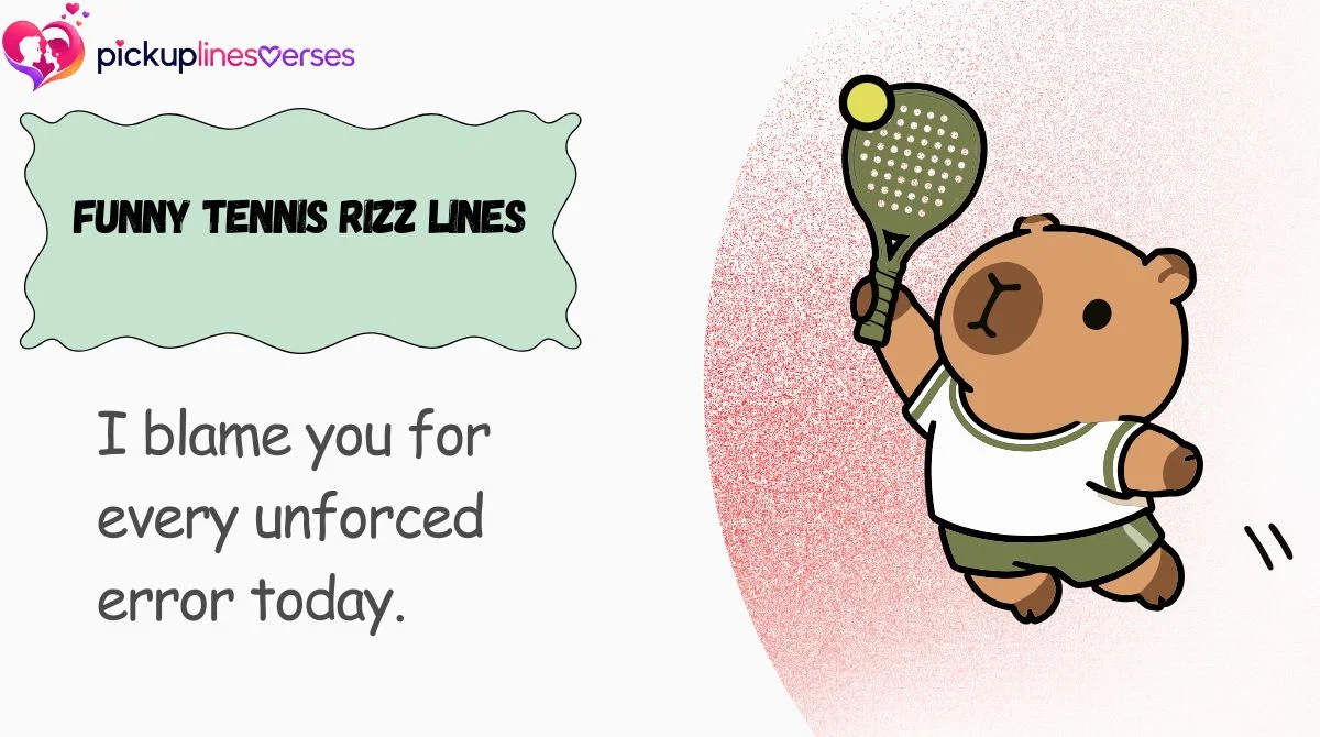 Funny Tennis Rizz Lines
