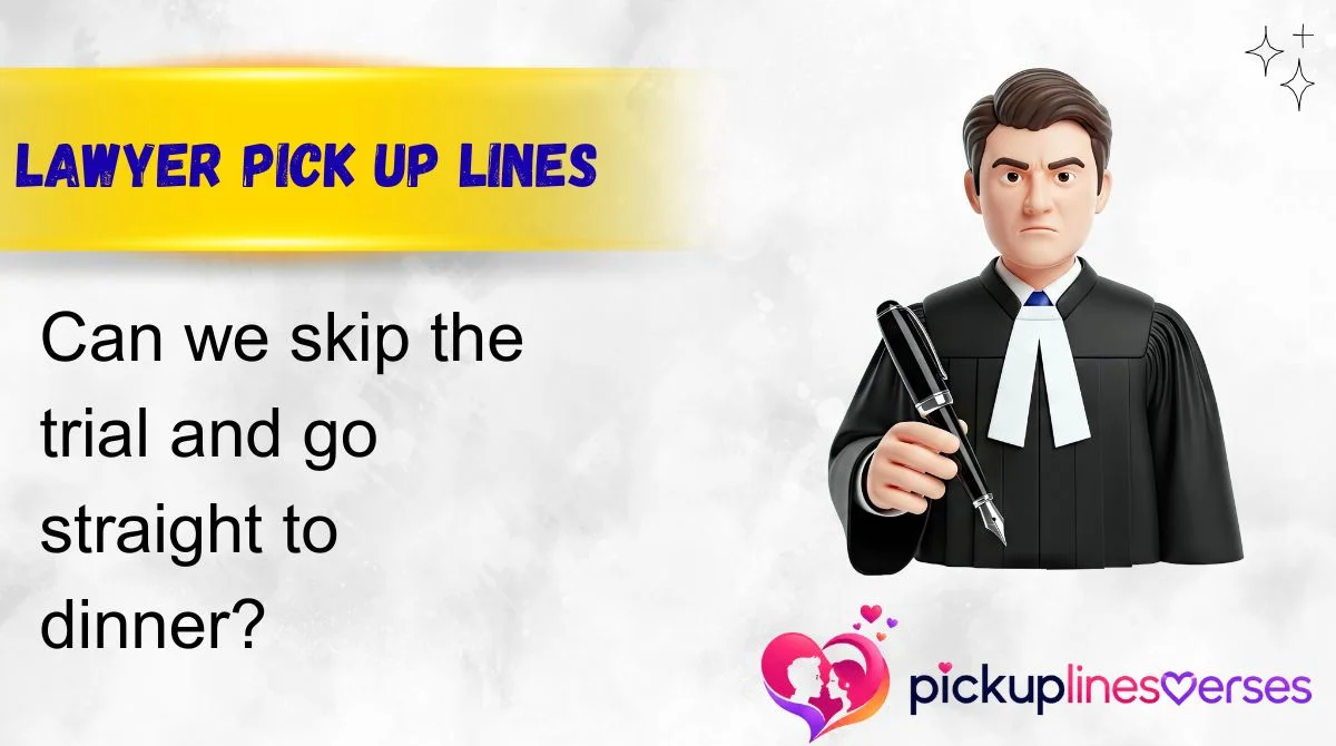 Lawyer Pick Up Lines
