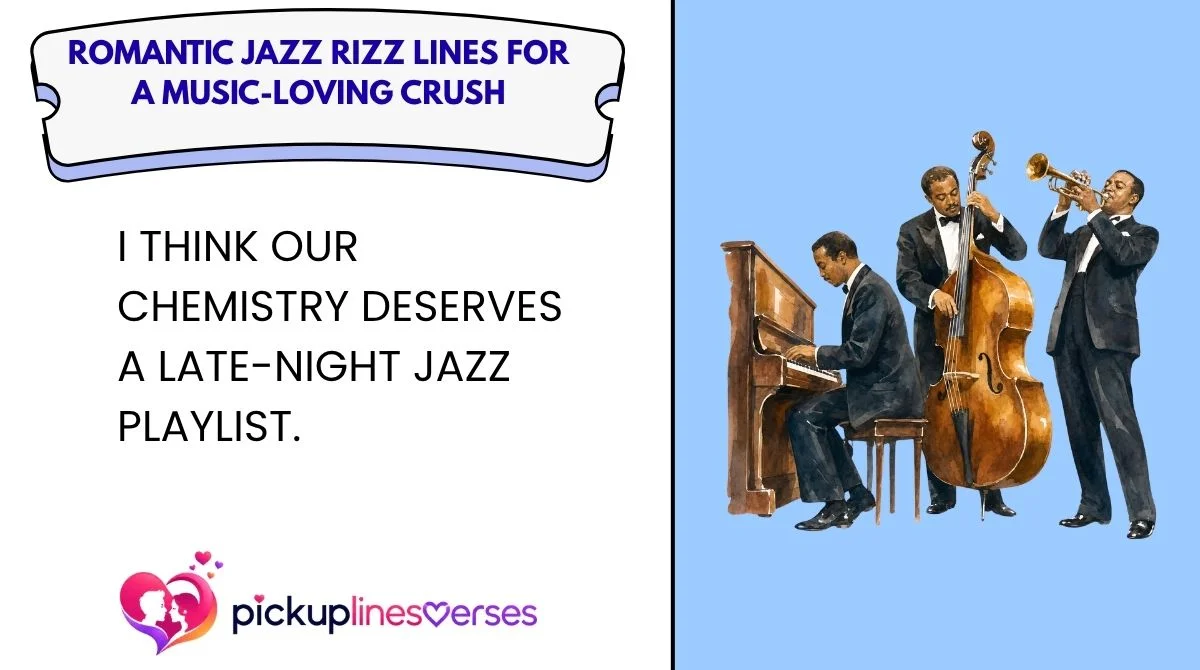 Romantic Jazz Rizz Lines for a Music-Loving Crush