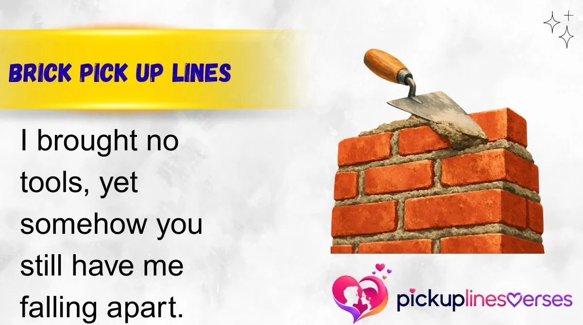 Brick Pick Up Lines