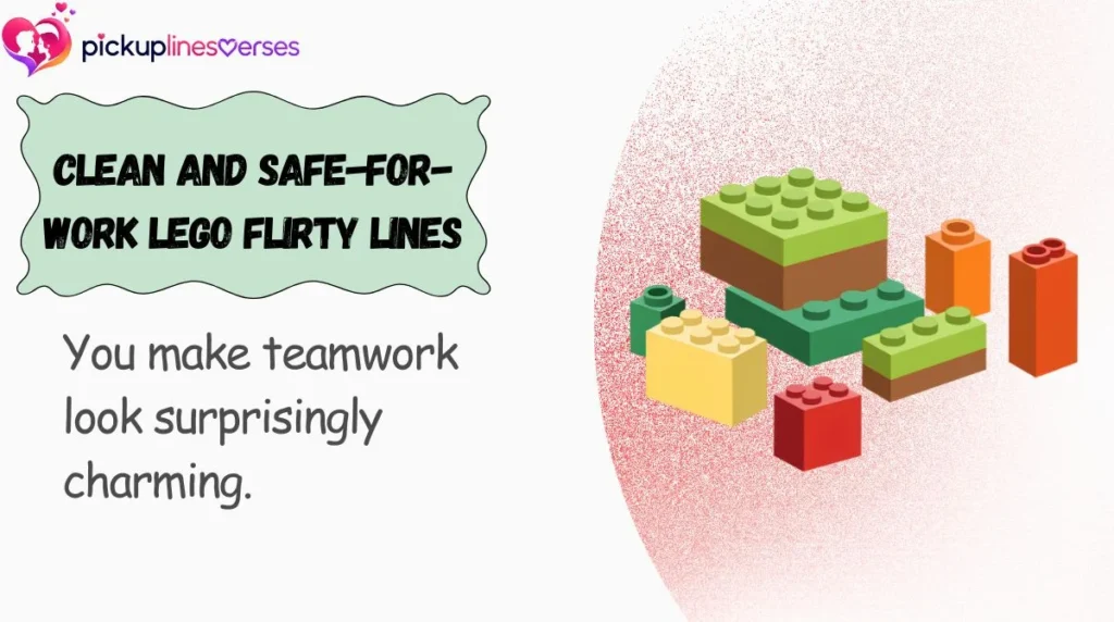 Clean and Safe-for-Work LEGO Flirty Lines